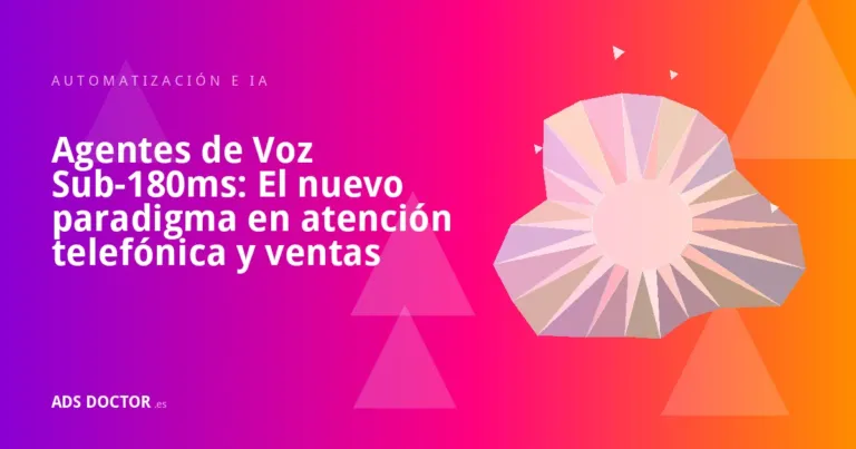 Portada del artículo: Agentes de Voz Sub-180ms: El nuevo paradigma en atención telefónica y ventas